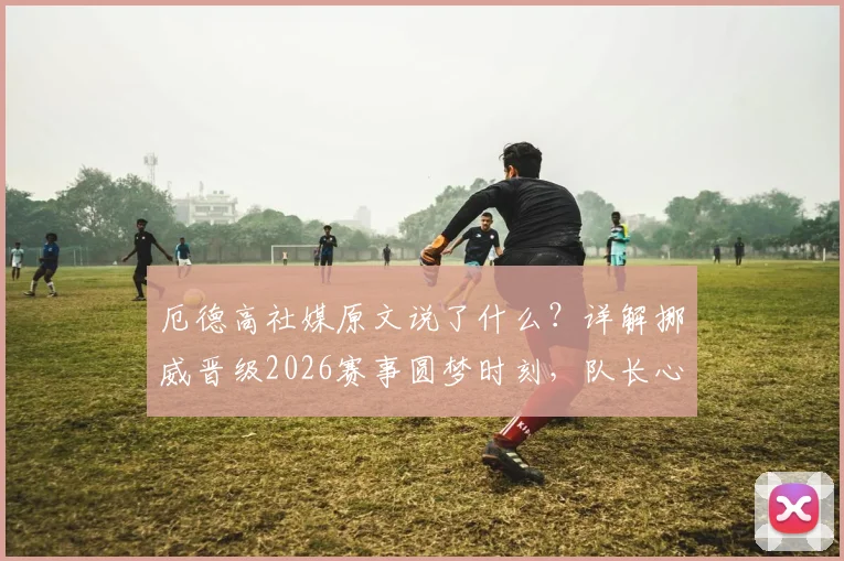 厄德高社媒原文说了什么?详解挪威晋级2026赛事圆梦时刻,队长心声曝光